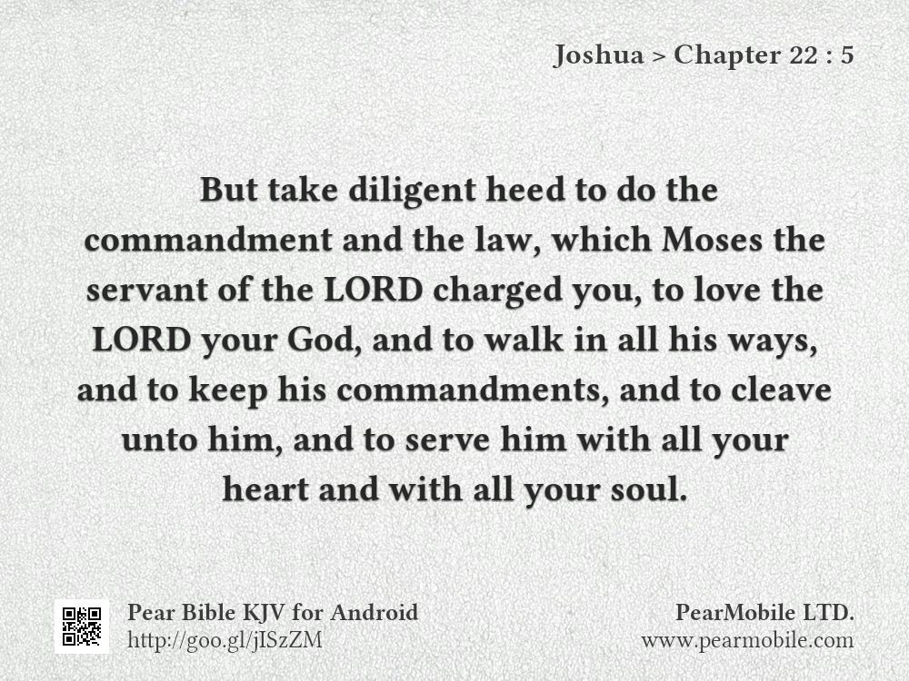 Joshua, Chapter 22:5